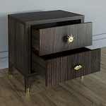 Тумба прикроватная с двумя ящиками Elsa Dreams Walnut варинант исполнения - 2 | Loft Concept в Липецке