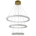 Многоярусная кольцевая люстра с хрустальным декором Gilbertine Crystals Ring Chandelier варинант исполнения - 2 | Loft Concept в Липецке