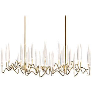 Люстра Chandelier Brass and Crystals