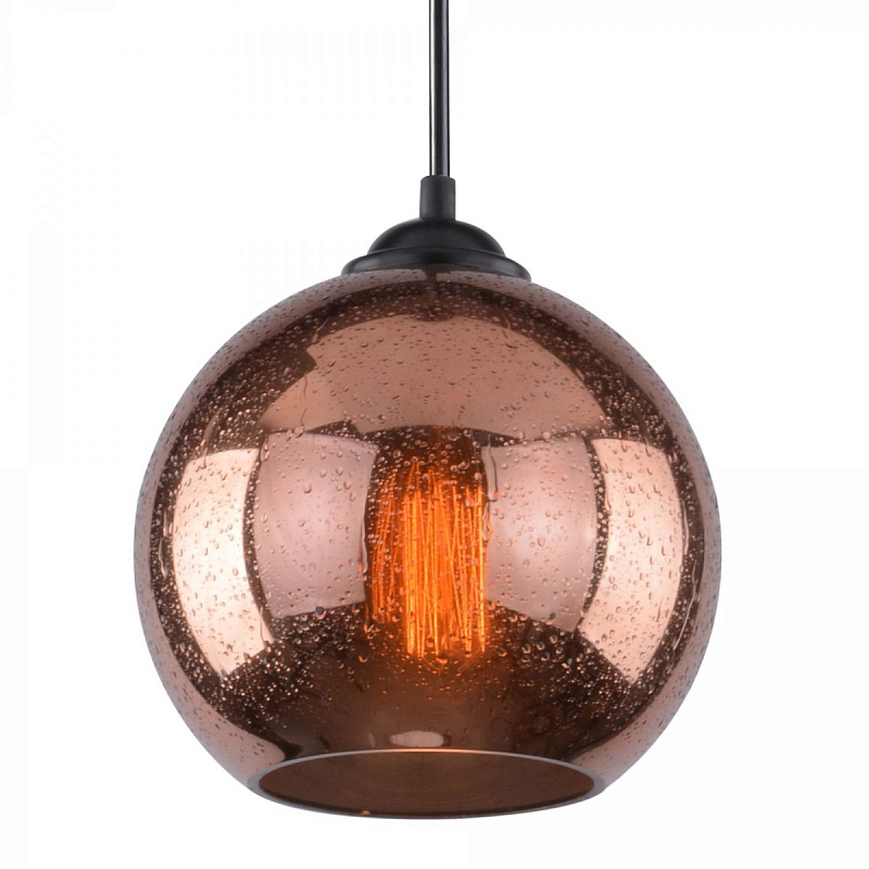 Подвесной светильник Drops Sphere Glass Pendant Lamp copper Темная медь в Липецке | Loft Concept 
