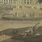 Обои ручная роспись Monuments of Paris Eau Forte on antique scenic Xuan paper варинант исполнения - 1 | Loft Concept в Липецке