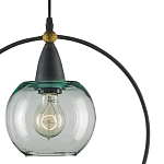 Подвесной светильник с прозрачным плафоном в тонком металлическом кругу Hanging Cascade Balls варинант исполнения - 1 | Loft Concept в Липецке