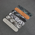 Бра с каменным основанием и 3-мя плафоном из стекла Shaw Marble Lighting варинант исполнения - 1 | Loft Concept в Липецке