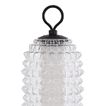 Настольная лампа с прозрачным факутрным стеклянным плафоном Sonora варинант исполнения - 3 | Loft Concept в Липецке