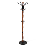 Вешалка напольная деревянная с черными металлическими крючками Noble Branches варинант исполнения - 1 | Loft Concept в Липецке