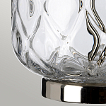 Настольная лампа с цилиндрическим абажуром и прозрачным стеклянным основанием Quintiesse варинант исполнения - 5 | Loft Concept в Липецке