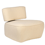 Кресло бежевое без подлокотников с обивкой из ткани букле Space of Freedom варинант исполнения - 1 | Loft Concept в Липецке