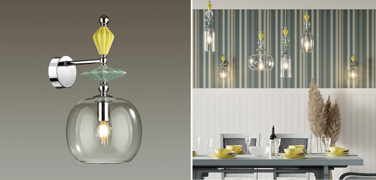 Бра Iris Glas wall lamp A chrome Бра Iris Glas wall lamp A chrome - Loft-Concept в Липецке