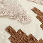 Чехол на подушку с вышивкой в виде геометрических узоров Beige Calista Square варинант исполнения - 2 | Loft Concept в Липецке