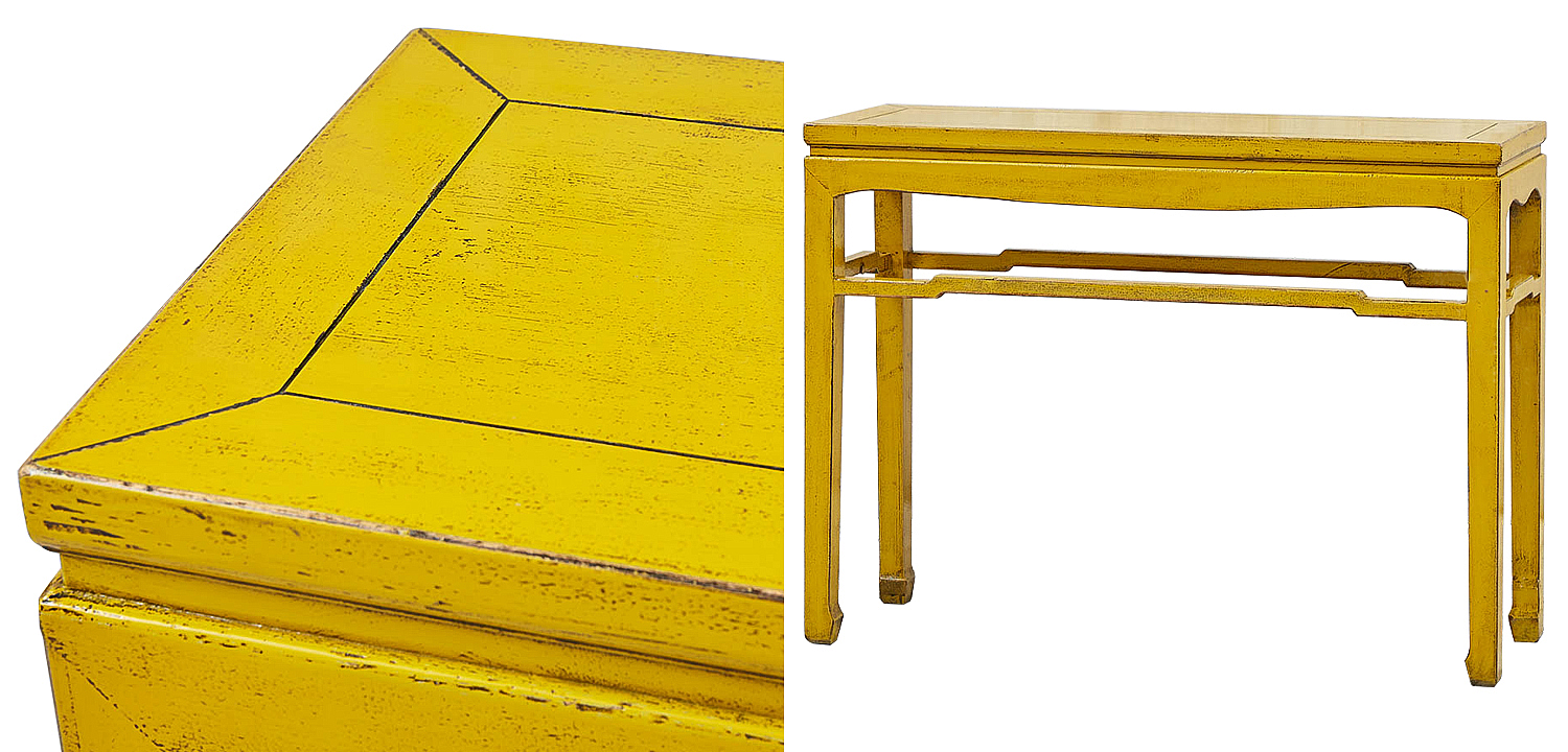 Консоль в китайском стиле из массива сосны Yellow Chinese Collection Console Консоль в китайском стиле из массива сосны Yellow Chinese Collection Console - Loft-Concept в Липецке