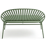 Зелёная скамья из стали Goodwin Metal Bench Green варинант исполнения - 3 | Loft Concept в Липецке
