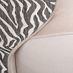 Кресло без подлокотников бежевое с принтом Macrocosm варинант исполнения - 2 | Loft Concept в Липецке