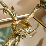 Подсвечник с двумя попугаями из фарфора на бронзовой ветке Eden Garden варинант исполнения - 4 | Loft Concept в Липецке