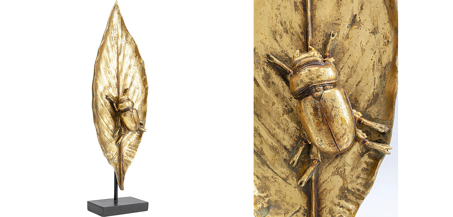 Статуэтка Golden Beetle on a leaf - Loft-Concept в Липецке