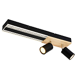 Потолочный светильник черный GAVIN WOOD варинант исполнения - 1 | Loft Concept в Липецке