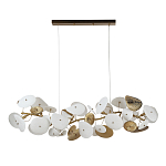 Люстра с белыми и золотистыми цветами G9 Dahlia Flowers Lamp варинант исполнения - 3 | Loft Concept в Липецке