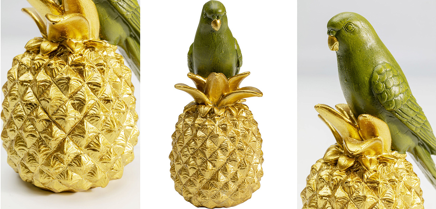 Статуэтка Green Parrot on a Pineapple Статуэтка Green Parrot on a Pineapple - Loft-Concept в Липецке