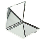 Зеркало двухстороннее квадратное из натурального камня Змеевик с декоративной вставкой в виде ящерицы Silver Stone Mirrors варинант исполнения - 3 | Loft Concept в Липецке