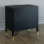 Прикроватная тумбочка с полкой Elsa Dreams Black варинант исполнения - 4 | Loft Concept в Липецке