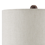 Настольная лампа из мрамора с тканевым абажуром Seductress варинант исполнения - 2 | Loft Concept в Липецке