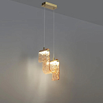 Подвесной светильник волнистой формы из фактурного стекла Wave варинант исполнения - 4 | Loft Concept в Липецке