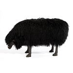 Банкетка Овечка черная Sheep Bench Black head down варинант исполнения - 1 | Loft Concept в Липецке