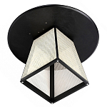 Обеденный стол с круглой чёрной столешницей и плетёным основанием Savanna Round Table варинант исполнения - 2 | Loft Concept в Липецке