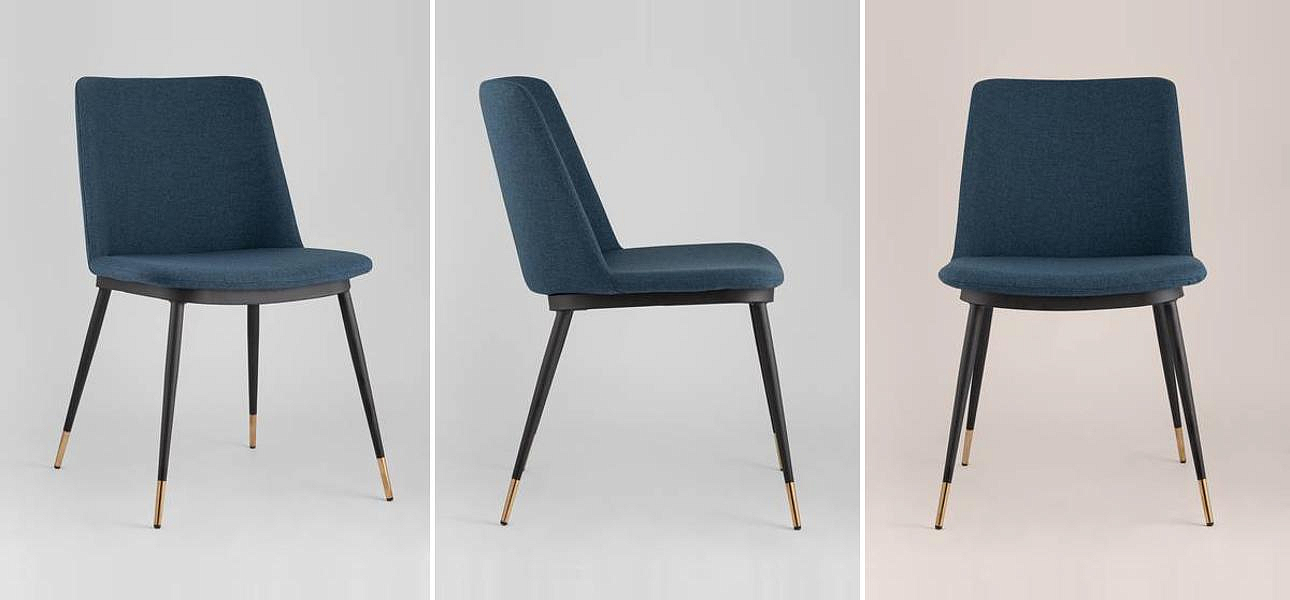 Стул Melissa Chair Синяя Рогожка Стул Melissa Chair Синяя Рогожка - Loft-Concept в Липецке
