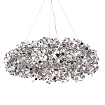 Люстра подвесная круглая с многочисленными металлическими круглыми элементами Terzani Argent варинант исполнения - 1 | Loft Concept в Липецке
