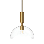 Подвесной светильник с прозрачным полусферическим стеклянным плафоном Alora Mood  варинант исполнения - 1 | Loft Concept в Липецке