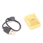 Зажигалка электронная с накладкой из натурального камня Змеевик и с USB проводом для зарядки Stone Lighters варинант исполнения - 4 | Loft Concept в Липецке