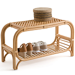 Скамья для прихожей из стеблей ротанга Willa Rattan Bench варинант исполнения - 7 | Loft Concept в Липецке