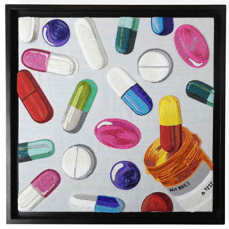 Панно Jonathan Adler HAPPY PILLS BEADED WALL ART Мульти Панно Jonathan Adler HAPPY PILLS BEADED WALL ART Мульти в Липецке | Loft Concept