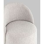 Пуф Loreen со спинкой вращающийся букле светло-серый варинант исполнения - 2 | Loft Concept в Липецке