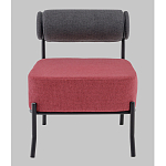 Кресло Ponpoun тёмно-серый бордо варинант исполнения - 4 | Loft Concept в Липецке