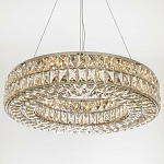 Круглая люстра с хрустальным декором Langlais Crystal Chrome Chandelier варинант исполнения - 3 | Loft Concept в Липецке