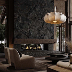 Подвесной светильник с белым фигурным абажуром и мягкими волнистыми краями Cloud Motion  варинант исполнения - 21 | Loft Concept в Липецке