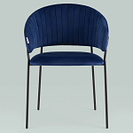 Стул в велюре синего цвета Horizon варинант исполнения - 3 | Loft Concept в Липецке