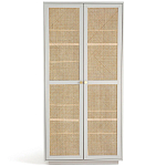 Шкаф с двумя дверцами из плетеного ротанга Tomio Wicker Furniture варинант исполнения - 1 | Loft Concept в Липецке