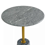 Кофейный столик круглый из мрамора серый Reliable Foundation варинант исполнения - 3 | Loft Concept в Липецке