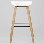 Барный стул на ножках из натурального дерева Boras White варинант исполнения - 4 | Loft Concept в Липецке