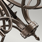 Люстра с белыми тканевыми абажурами в прозрачных стеклянных цилиндрах Kichler варинант исполнения - 20 | Loft Concept в Липецке