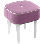 Квадратный мягкий пуф на белых ножках Winton Pouf Square варинант исполнения - 5 | Loft Concept в Липецке