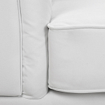 Кресло низкое с мягкой обивкой из велюра на 4-х ножках из массива березы Sophie Armchair white варинант исполнения - 6 | Loft Concept в Липецке