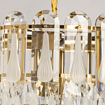 Люстра многоярусная с овальными прозрачными подвесками 36 см Harmonica варинант исполнения - 6 | Loft Concept в Липецке