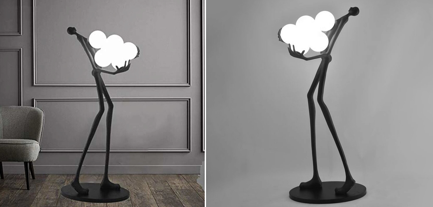 Торшер Man carries light Six Balls Торшер Man carries light Six Balls - Loft-Concept в Липецке