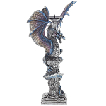 Подсвечник в виде Дракона Grey Blue Dragon Candlestick варинант исполнения - 2 | Loft Concept в Липецке