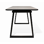 Стол обеденный раздвижной с прямоугольной бежевой столешницей Magali варинант исполнения - 4 | Loft Concept в Липецке