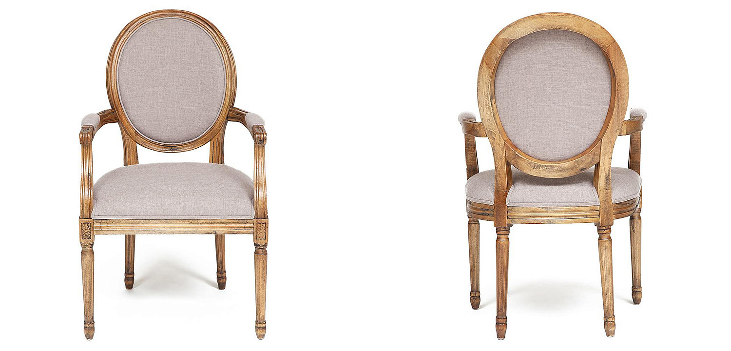Стул French armchair Provence gray Стул French armchair Provence gray - Loft-Concept в Липецке