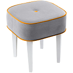 Квадратный мягкий пуф на белых ножках Winton Pouf Square варинант исполнения - 11 | Loft Concept в Липецке